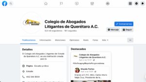 Colegio de Abogados Litigantes de Querétaro A.C. Facebook
